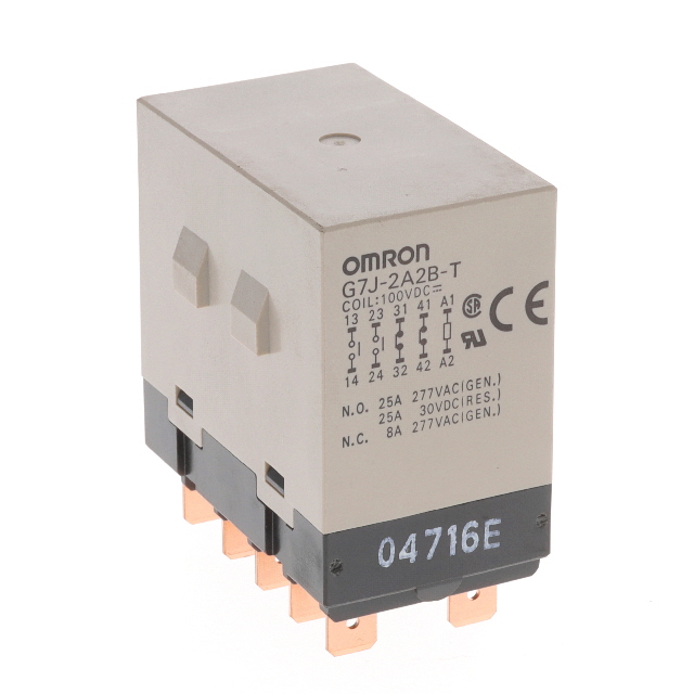 G7J-2A2B-T DC100 Omron Automation and Safety  Power Relays Over 2 Amps